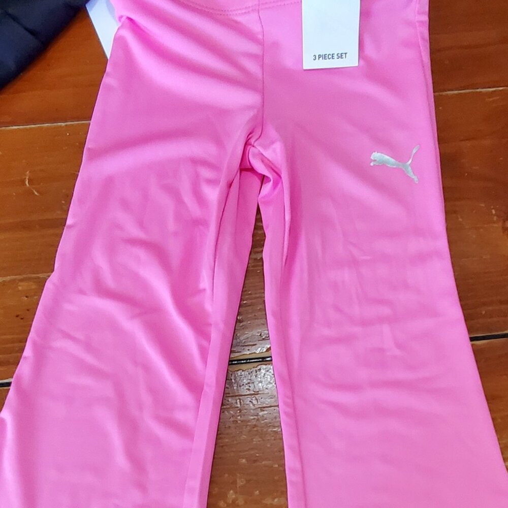PUMA Kids' 3 Piece Outfit  Girls 2T T-Shirt, Hoodie, Pants  NWT - Picture 7 of 11